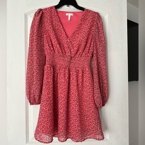 Pink floral dress